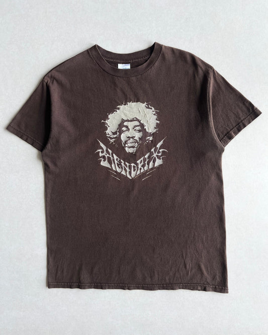 2005 BROWN JIMI HENDRIX POTRAIT TEES (M)