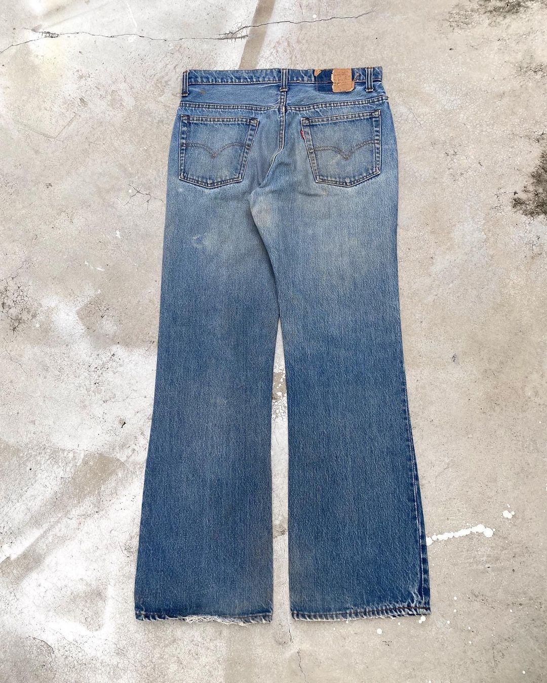 1980s Faded Washed Levi’s 517 Flared Jeans