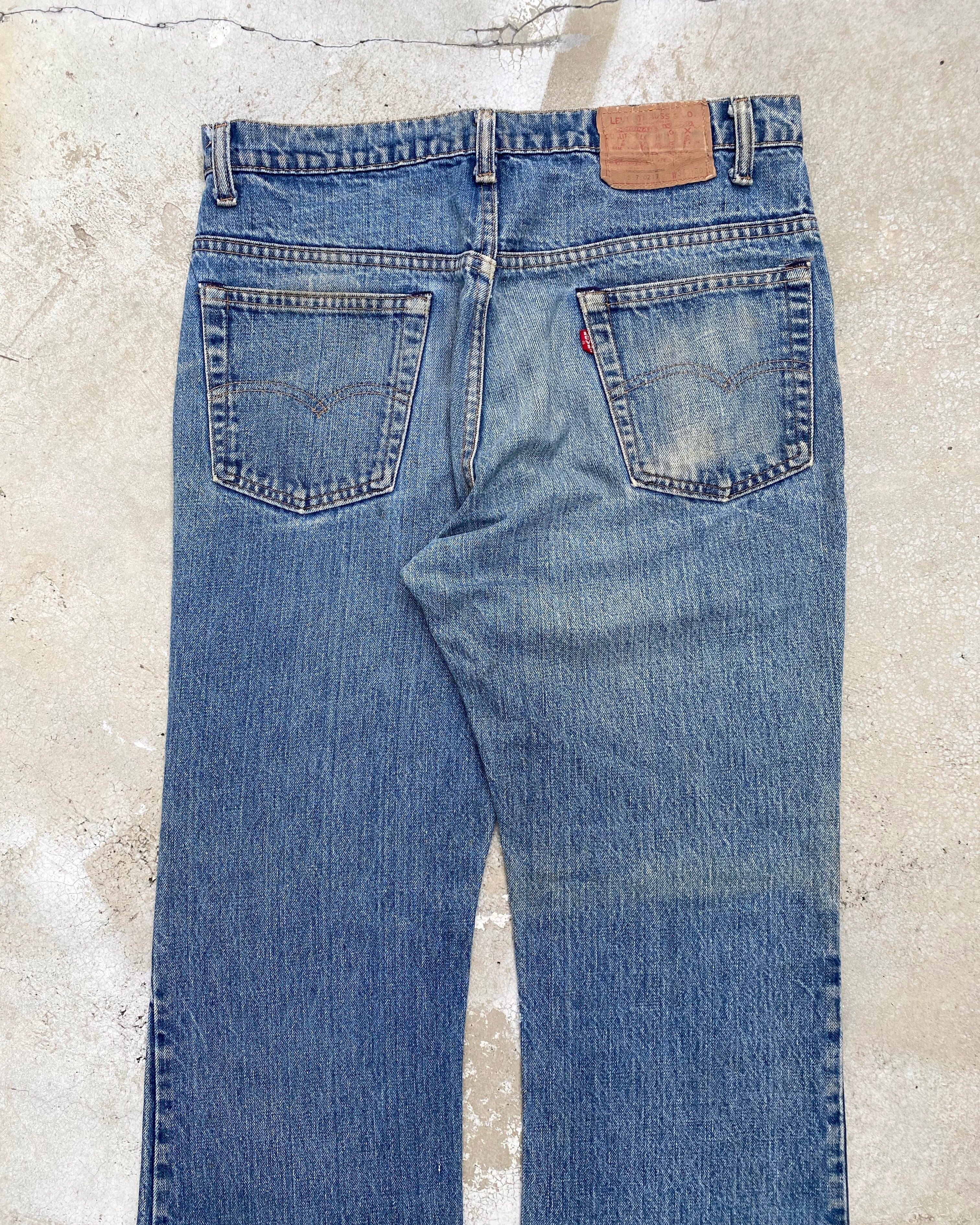 1970S LEVI'S 517 RELEASED HEM FLARED JEANS (34X30)