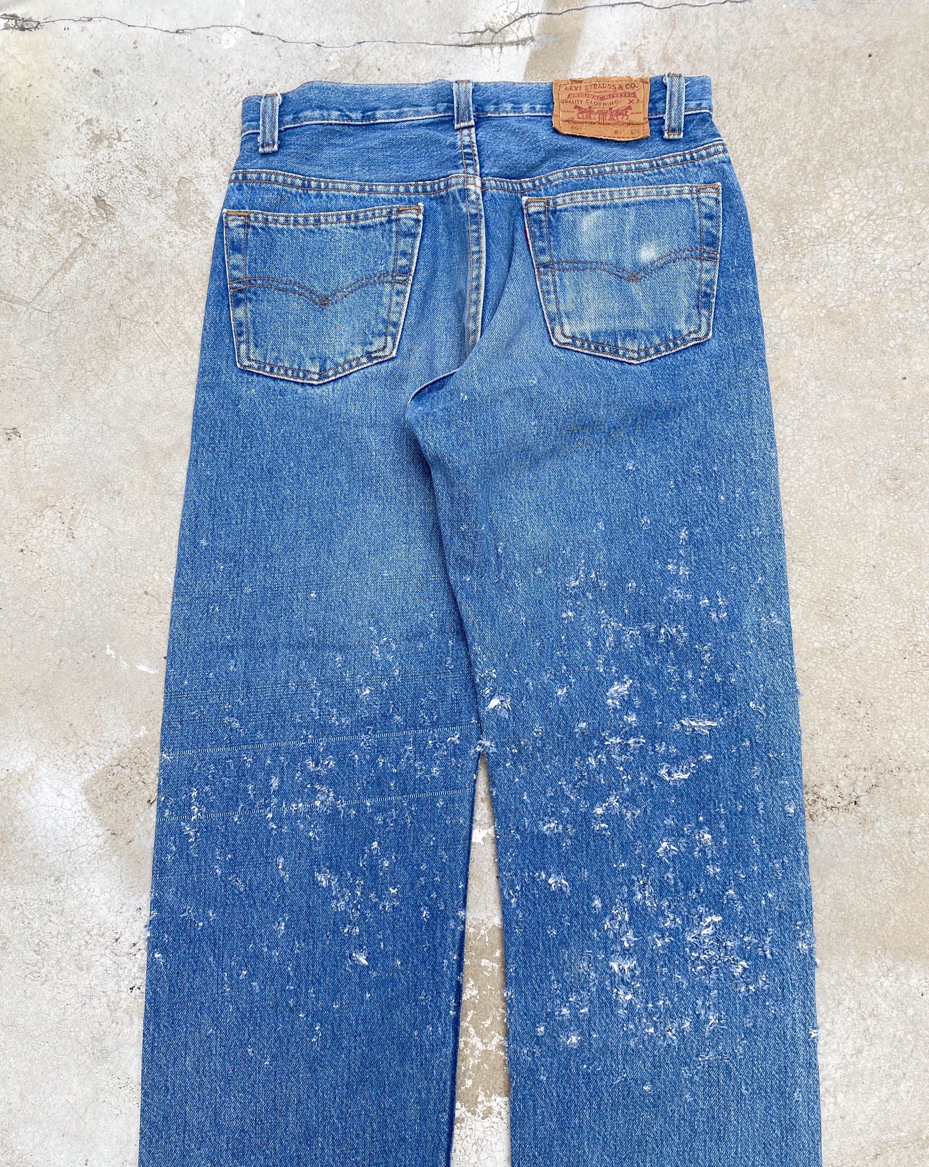 1980s Levi’s 501 Two-tone Distress Jeans