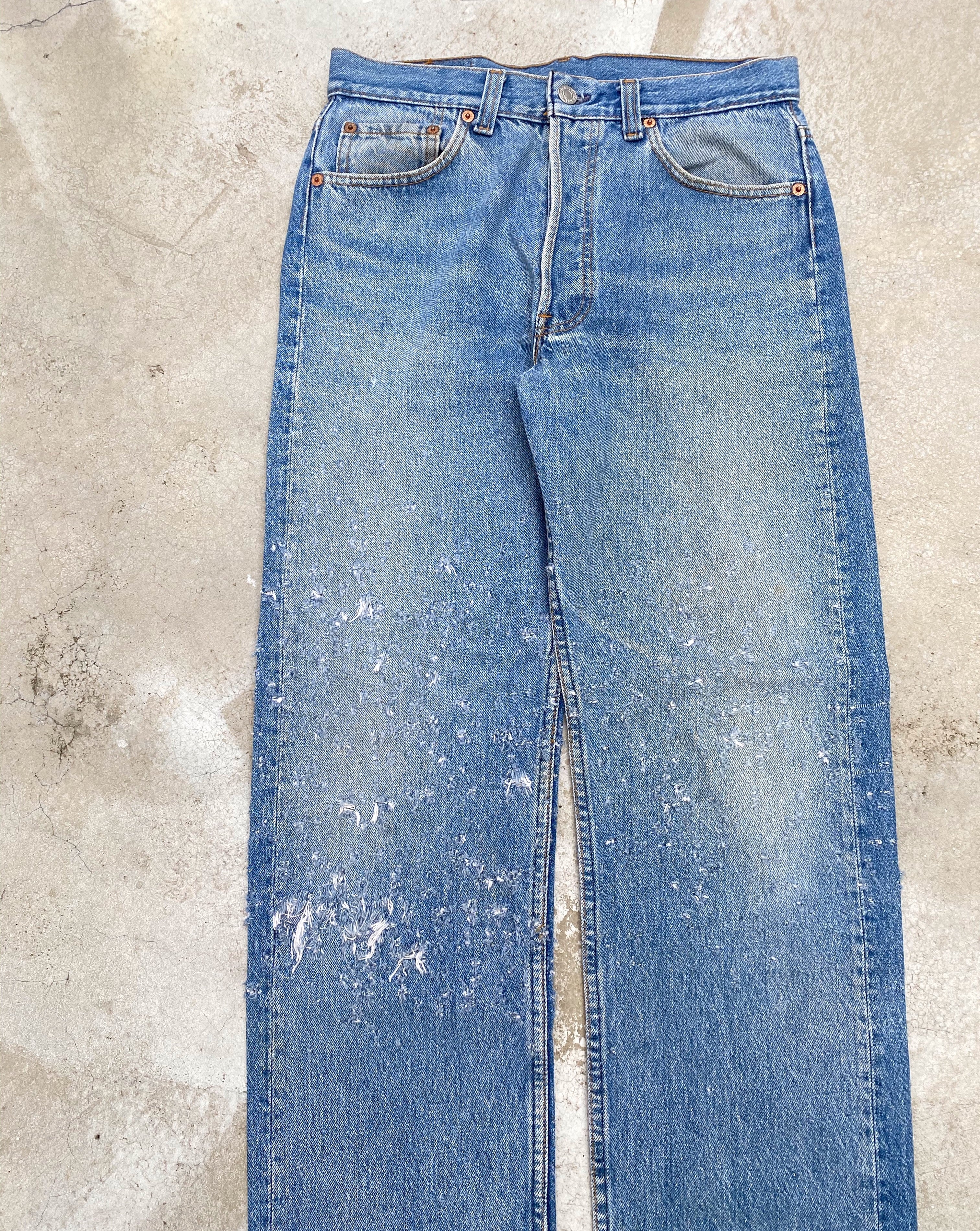 1980s Levi’s 501 Two-tone Distress Jeans