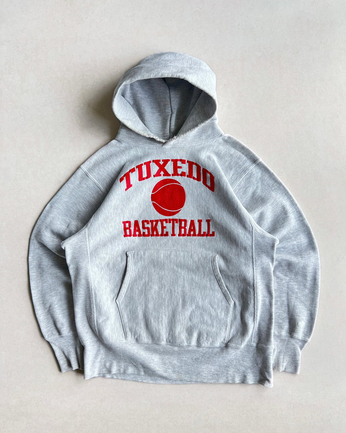 1990S 'TUXEDD BASKETBALL' CHAMPION REVERSE WEAVE HOODIE (L)