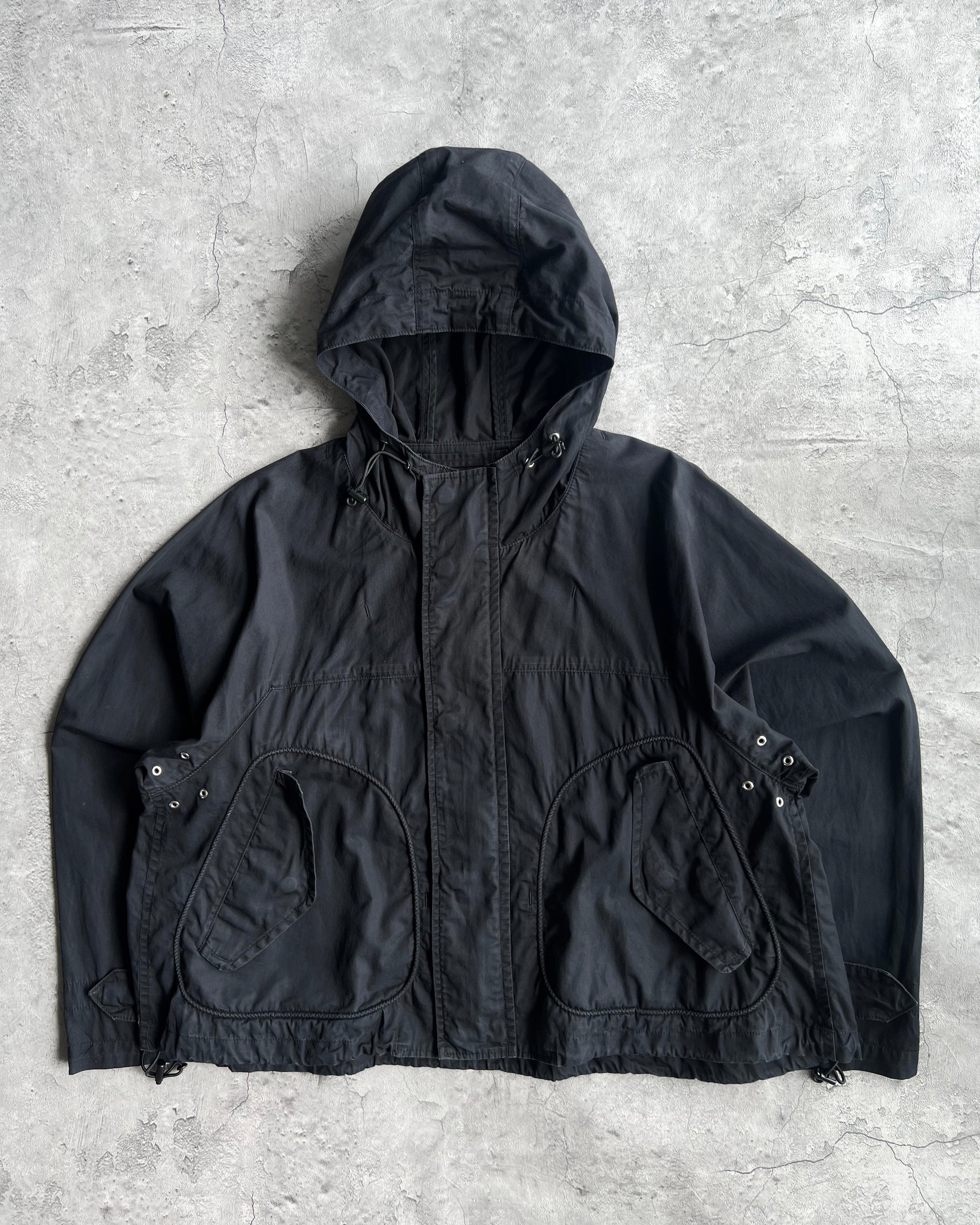 1990S ZUCCA SCUBA HOOD CROPPED PARKA (M)