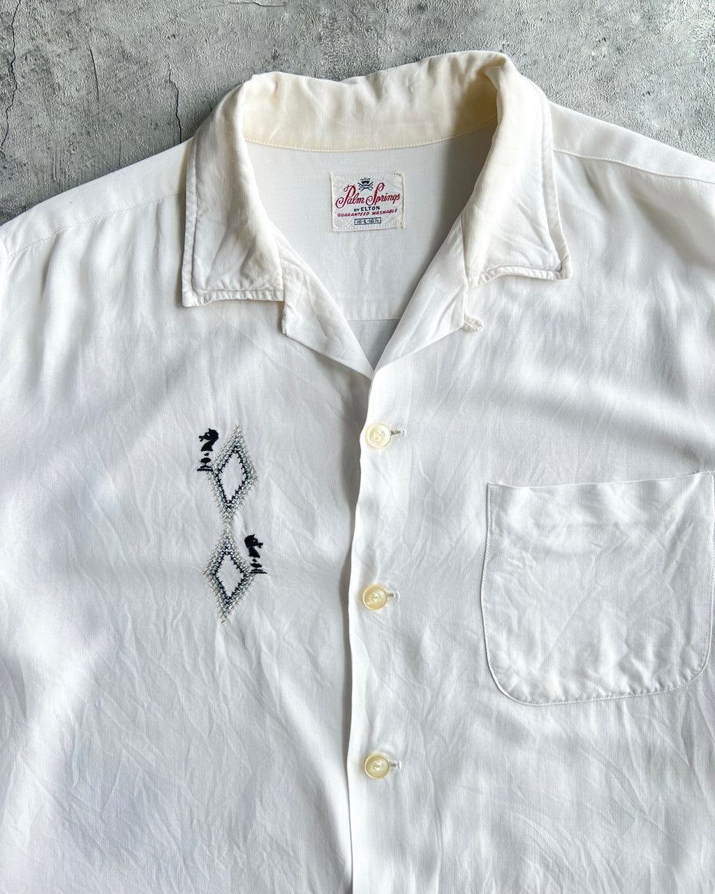 1950S PALM SPRINGS RAYON LONGSLEEVES SHIRT (S-L)