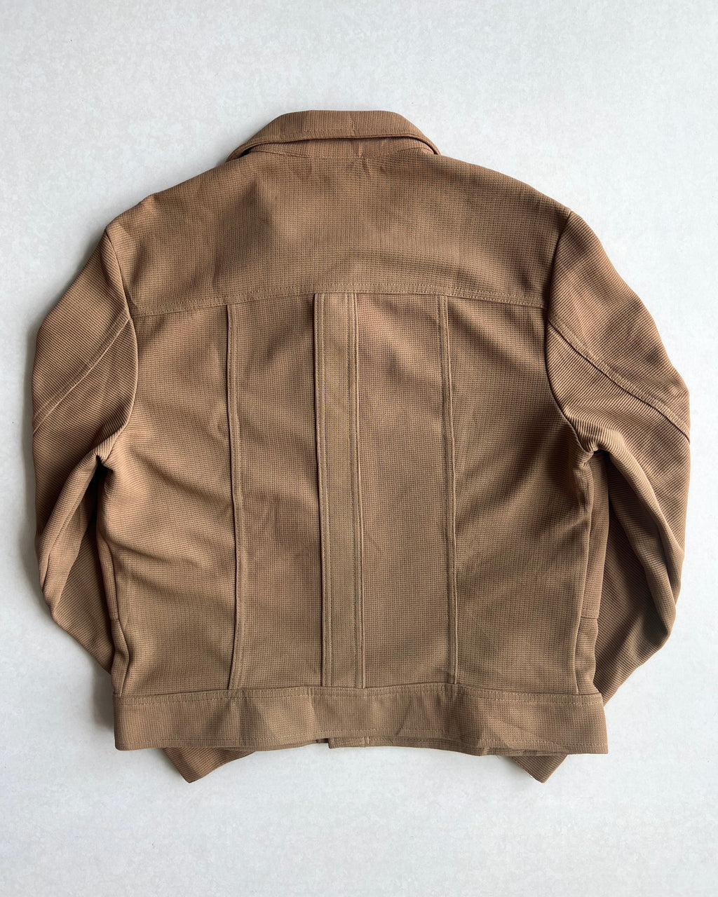 1970S BROWN LEE POINTED COLLAR WORK JACKET (L)