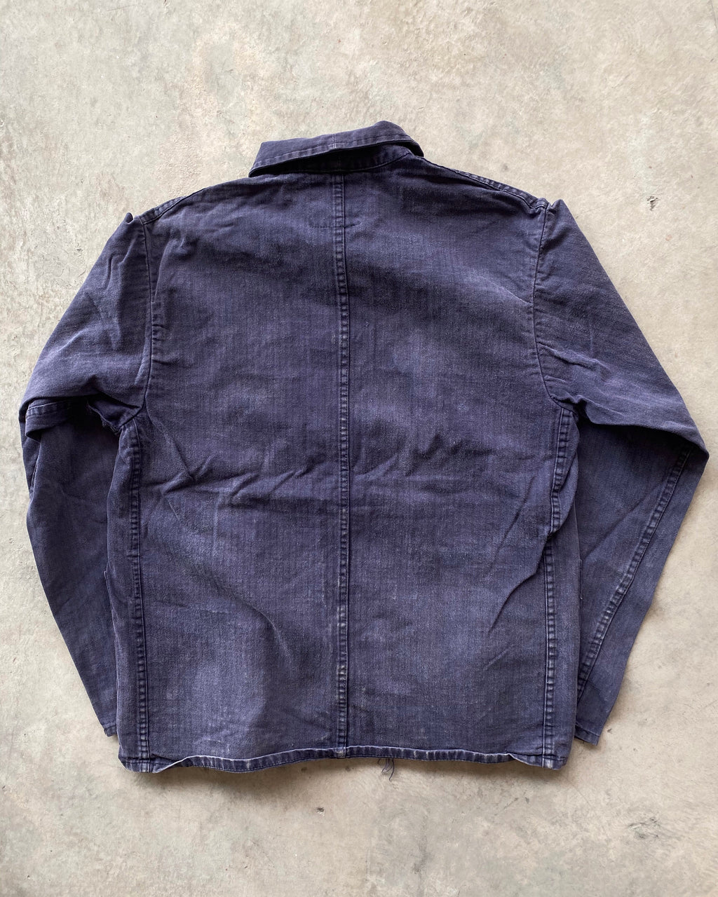 1981 DARK PURPLE HBT FRENCH WORKWEAR JACKET (M/L)