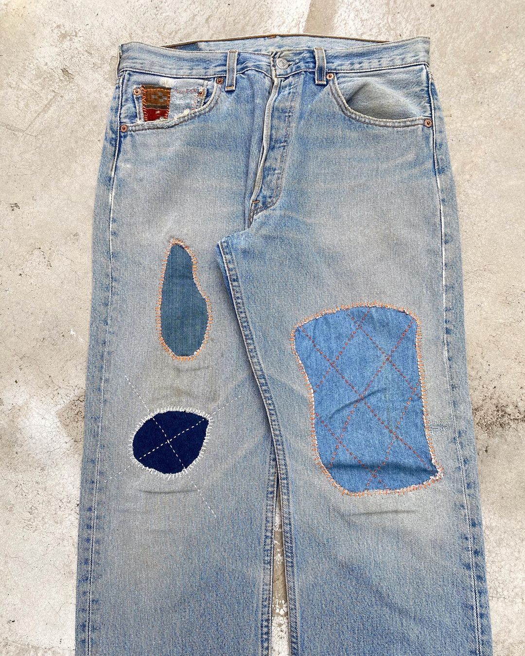 1990s Levi’s 501 Repaired Jeans