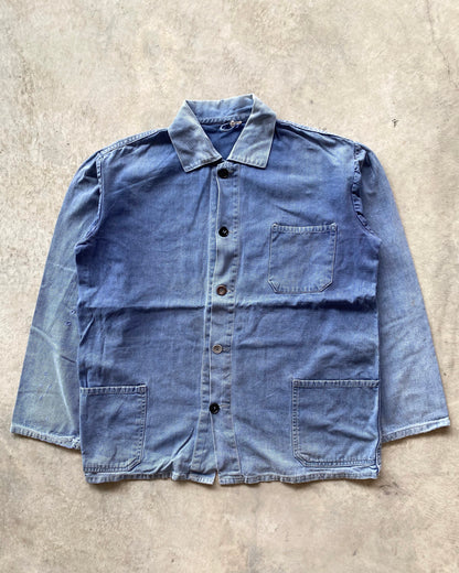 1970S SUN FADED FRENCH WORKWEAR (M/L)