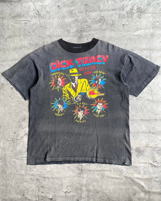 1990S "DICK TRACY VILLAIN'S ROW" SUN FADED TEE (L)