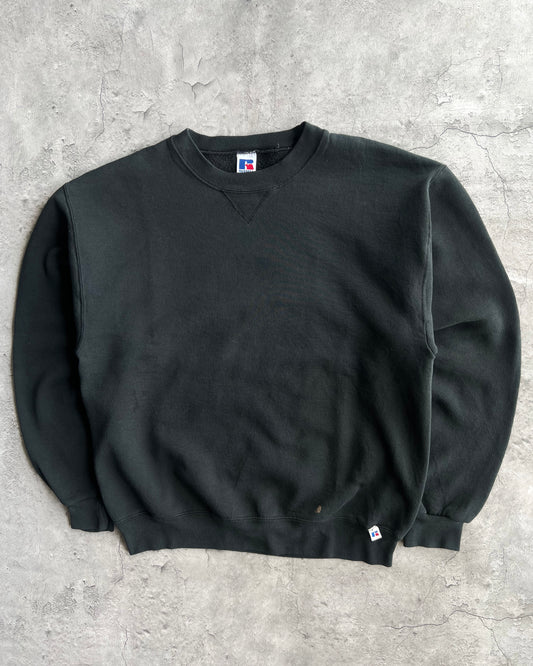 1990S BLACK BLANK RUSSELL SWEATSHIRT (L)