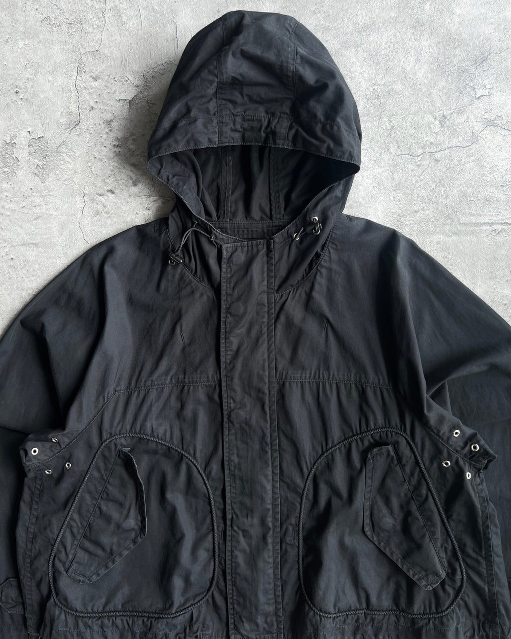 1990S ZUCCA SCUBA HOOD CROPPED PARKA (M)