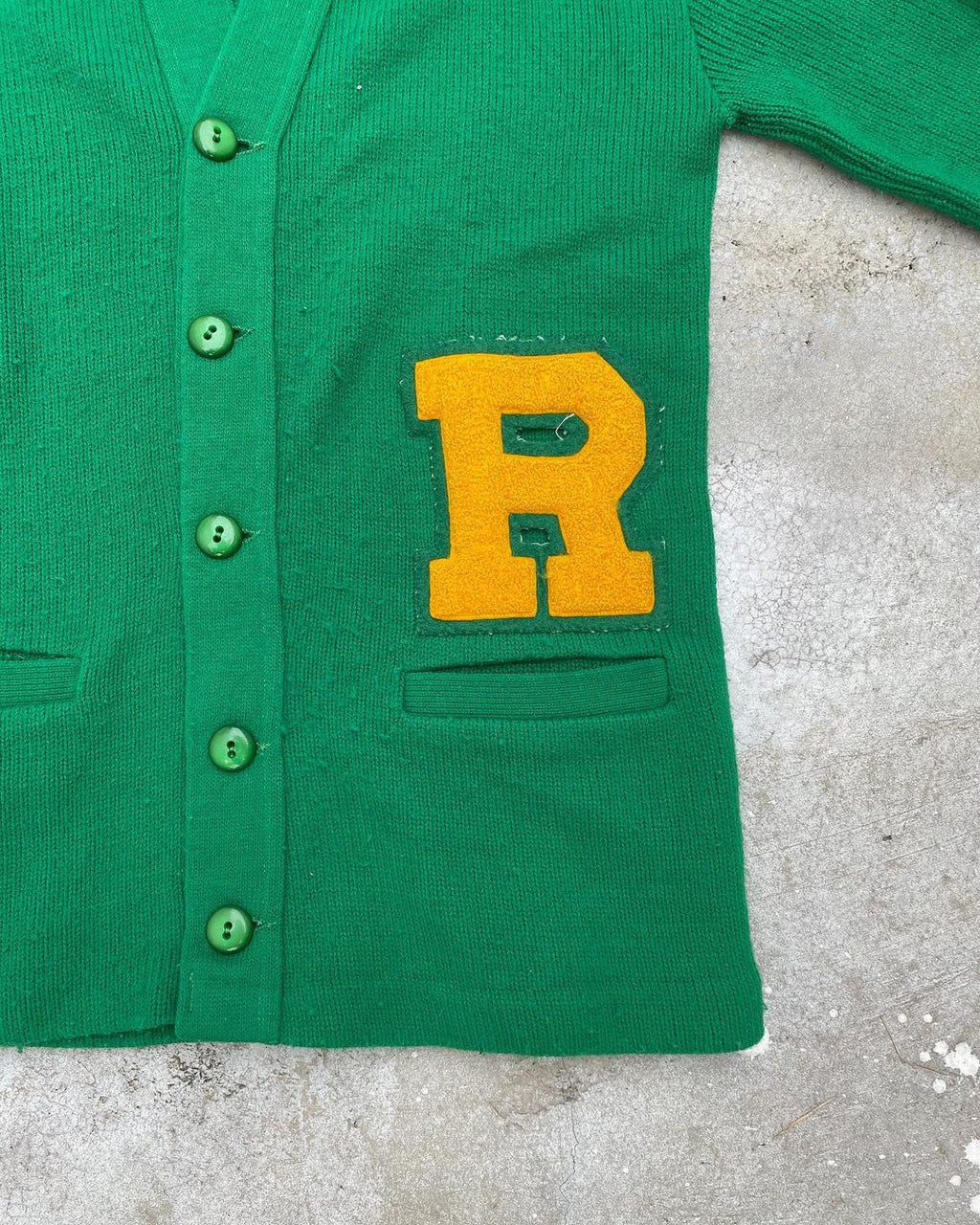 1960S ‘R’ LETTERMAN CARDIGAN (S/M)