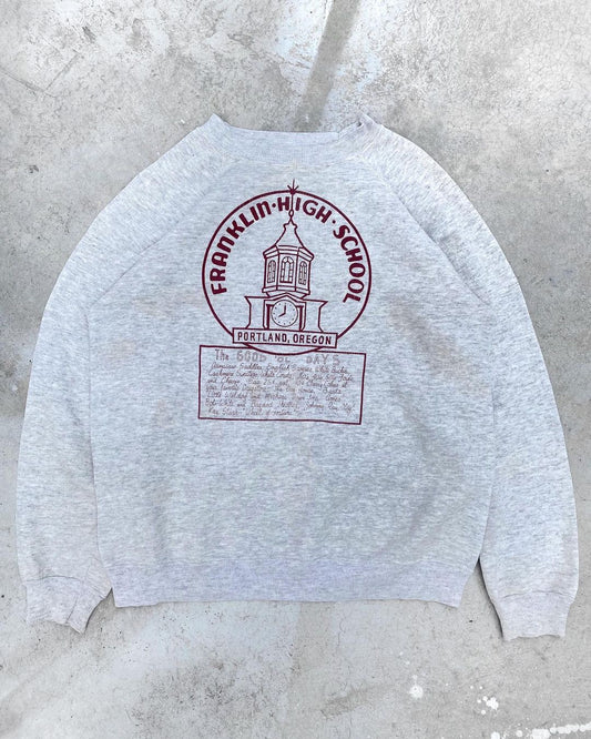 1980s ‘Franklin High School’ Ragland Sweatshirt