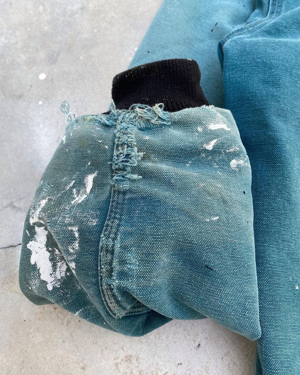 1990s Sun Faded Carhartt Painted Hooded Jacket