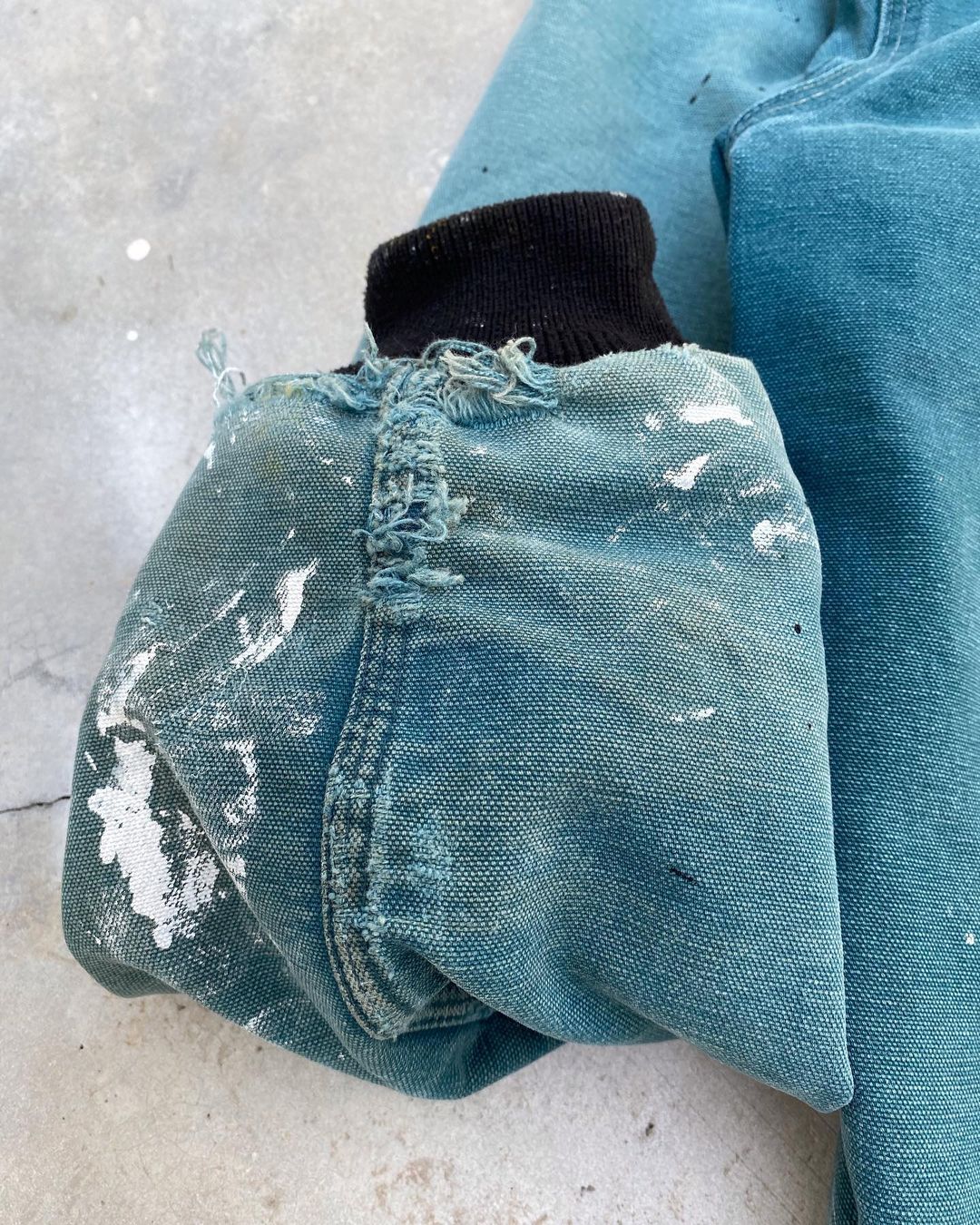 1990s Sun Faded Carhartt Painted Hooded Jacket