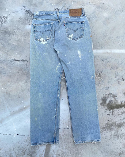 1990s Levi’s 501 Painted/Distress Jeans