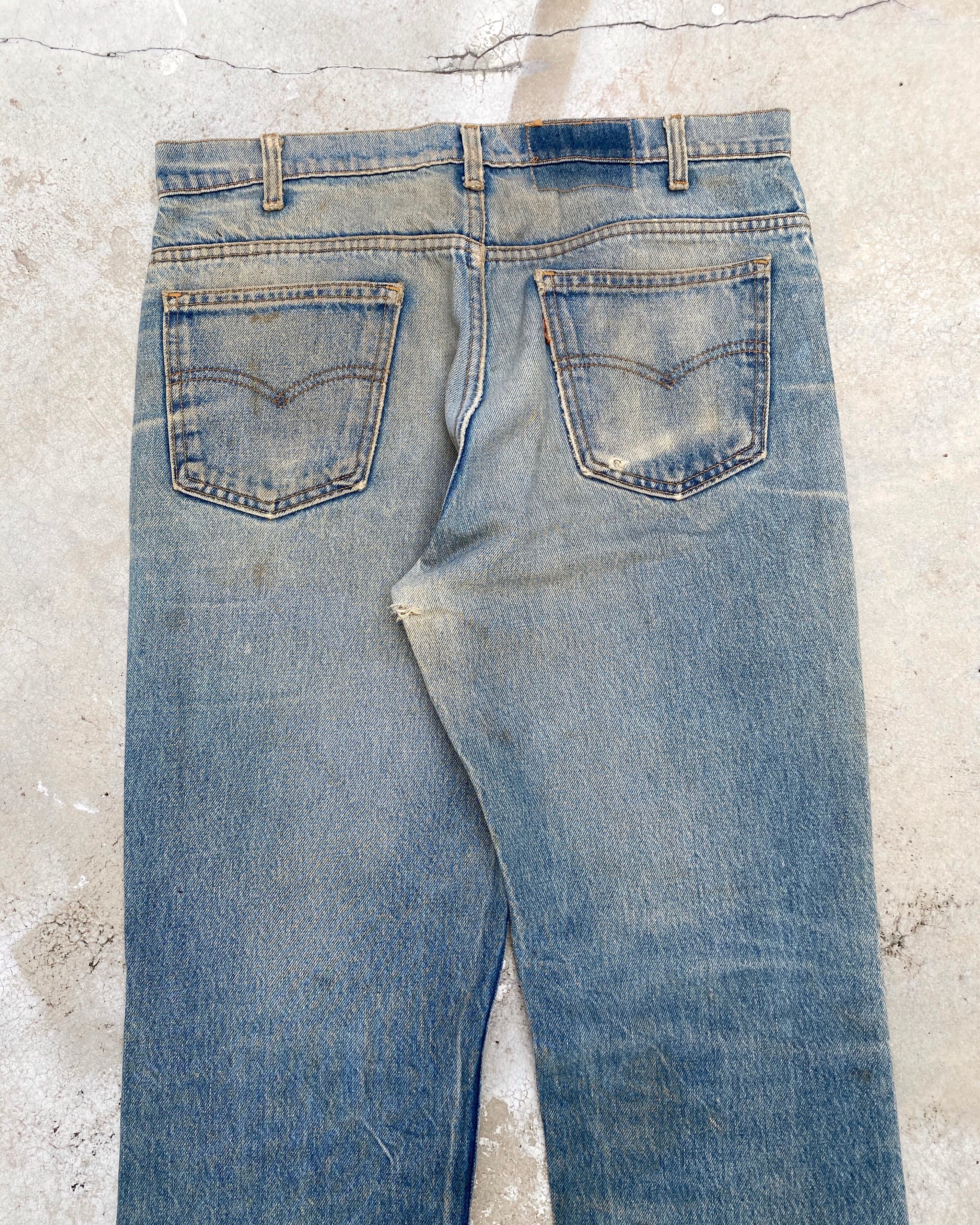1980s Levi’s 517 Mud Washed Flare Jeans