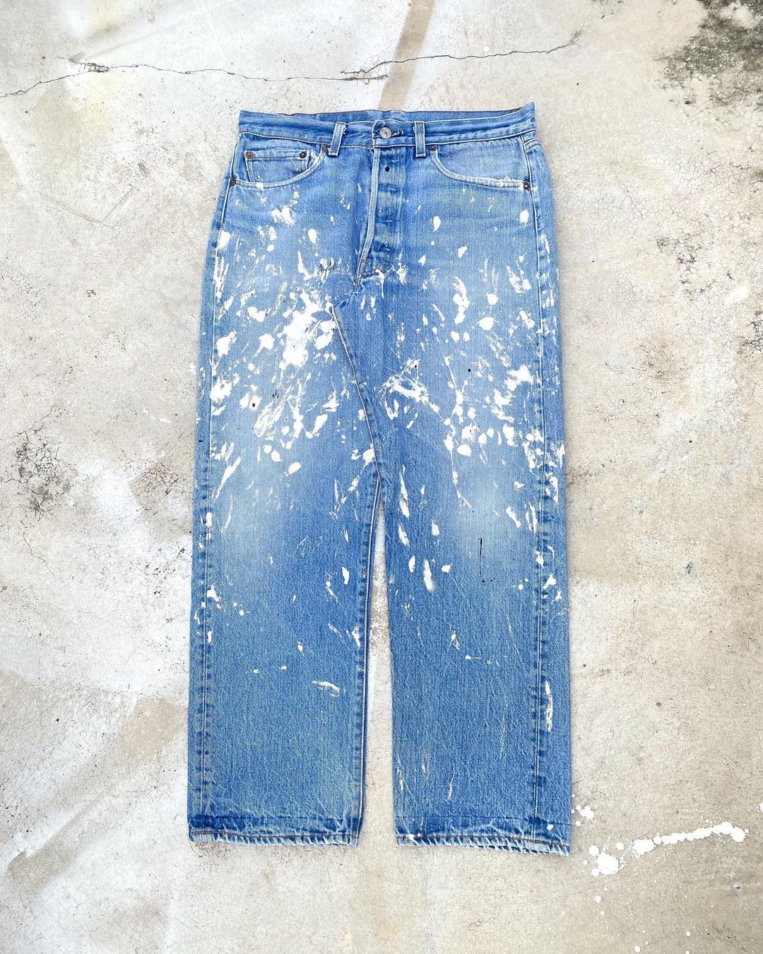 1980s Levi’s 501 Painted Jeans