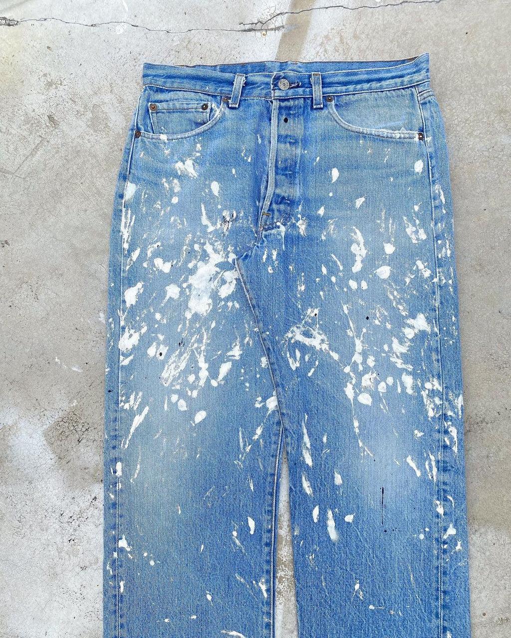 1980s Levi’s 501 Painted Jeans