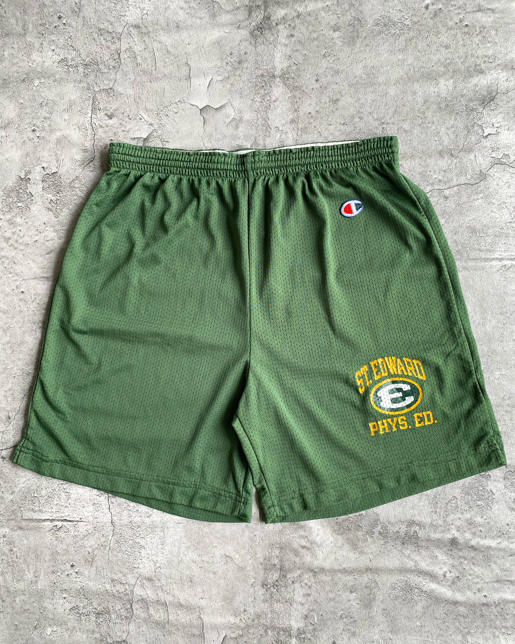 1990S ‘ST. EDWARD PHYS ED’ CHAMPION NYLON SHORTS (ADJUSTABLE)