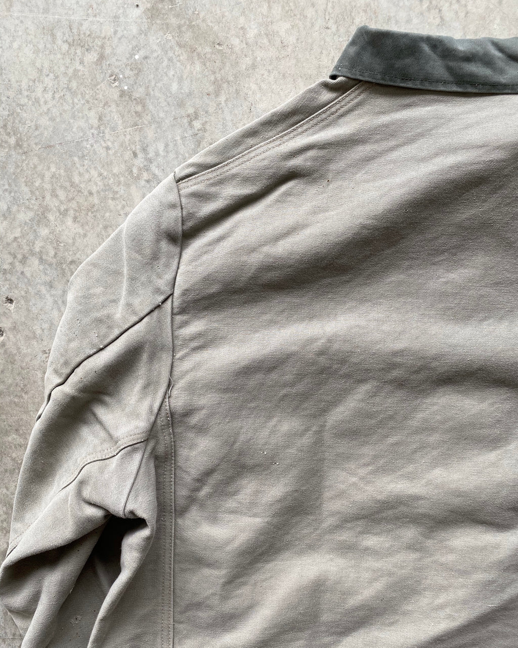 1980S TWO-TONE MOLESKIN EUROPEAN WORK JACKET (L/XL)