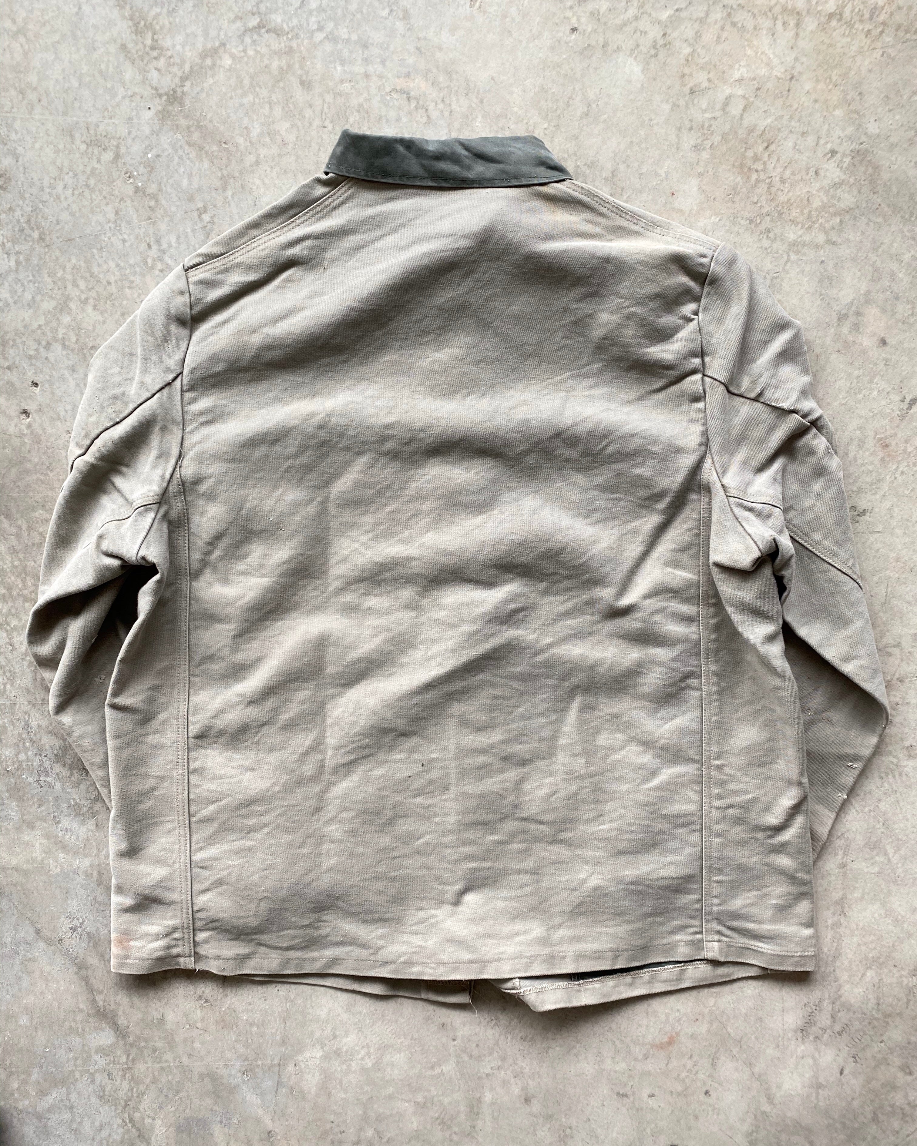 1980S TWO-TONE MOLESKIN EUROPEAN WORK JACKET (L/XL)