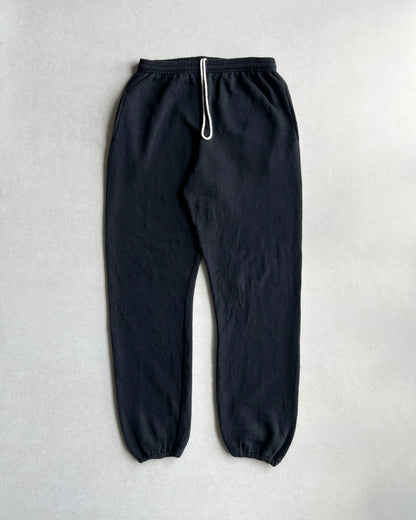 1990S BLACK PLAIN RUSSELL DRAWSTRINGS SWEATPANTS (28-34)