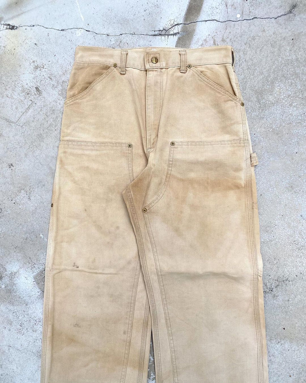 1989 SUN FADED CARHARTT DOUBLE KNEE PANTS (31X34)