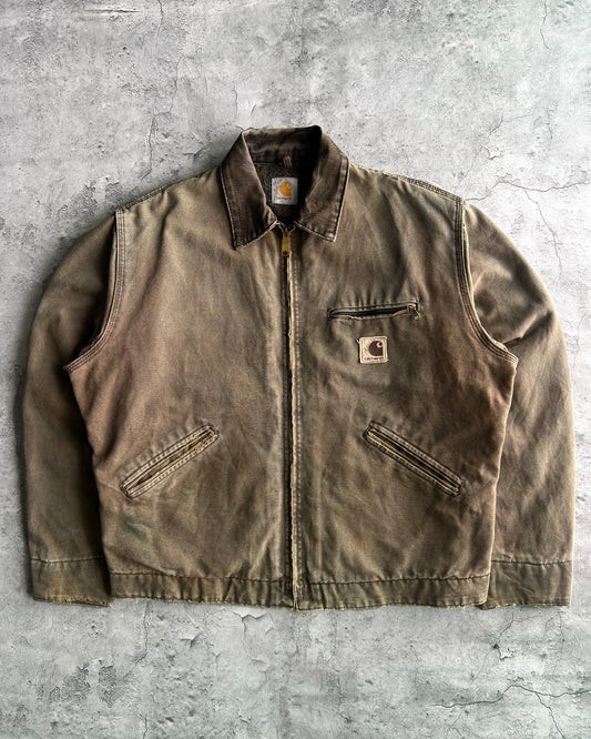 1990S EARTH TONE CARHARTT DETROIT WORK JACKET (L)