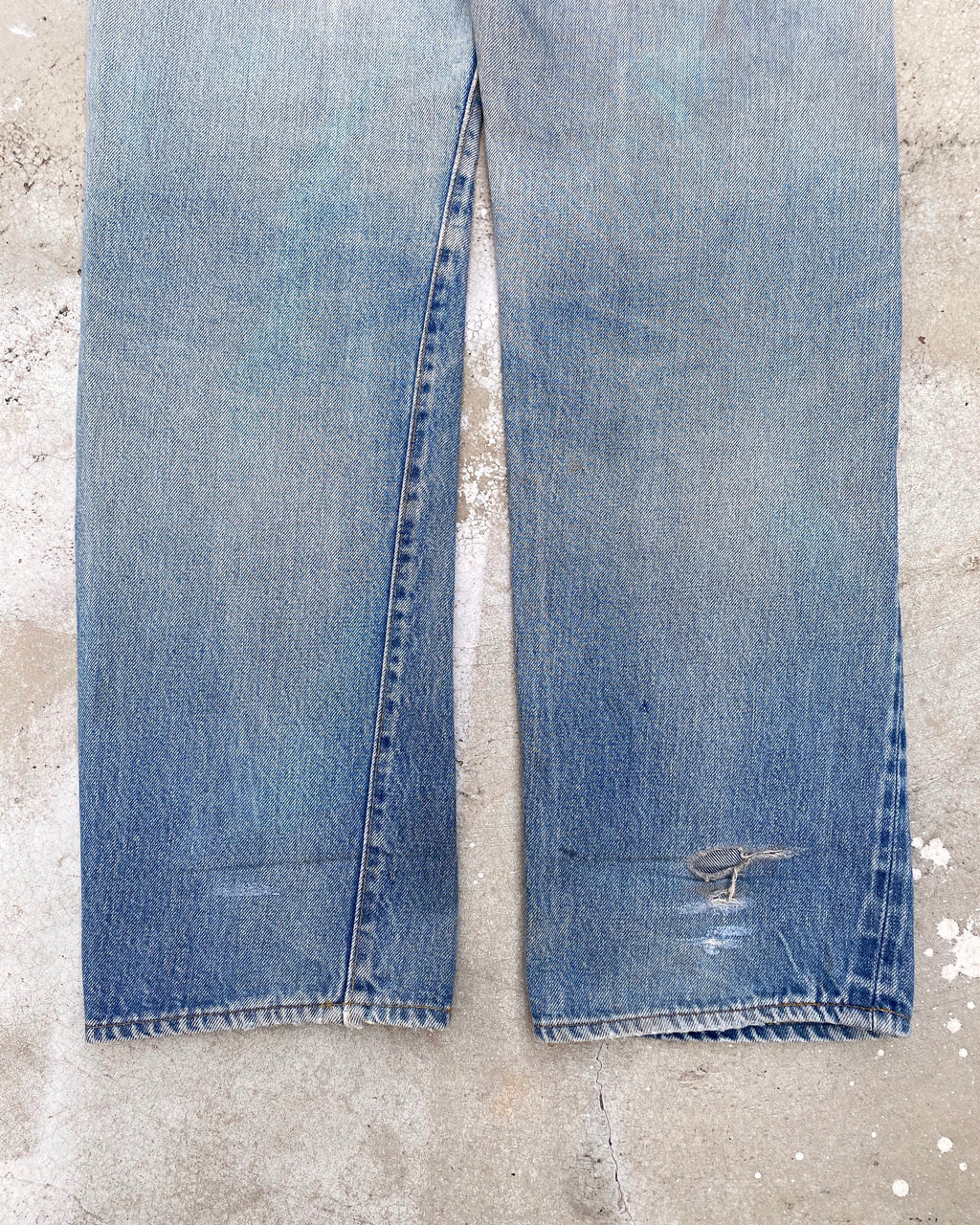 1970S LEVI’S 501 PATCHWORK SELVEDGE JEANS (31X34)
