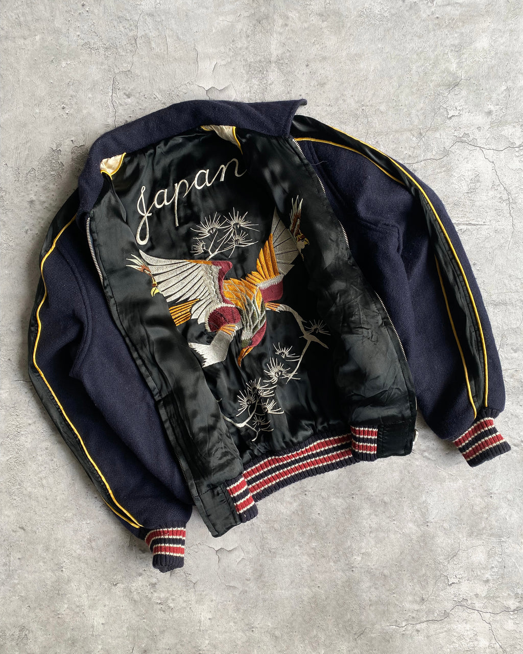 1990S/2000S REVERSIBLE VARSITY/SUKAJAN JACKET (M)