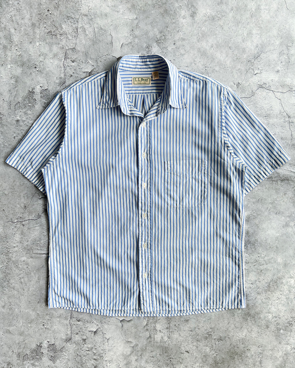1990S L.L BEAN STRIPES BUTTON-UP SHIRT (S-L)