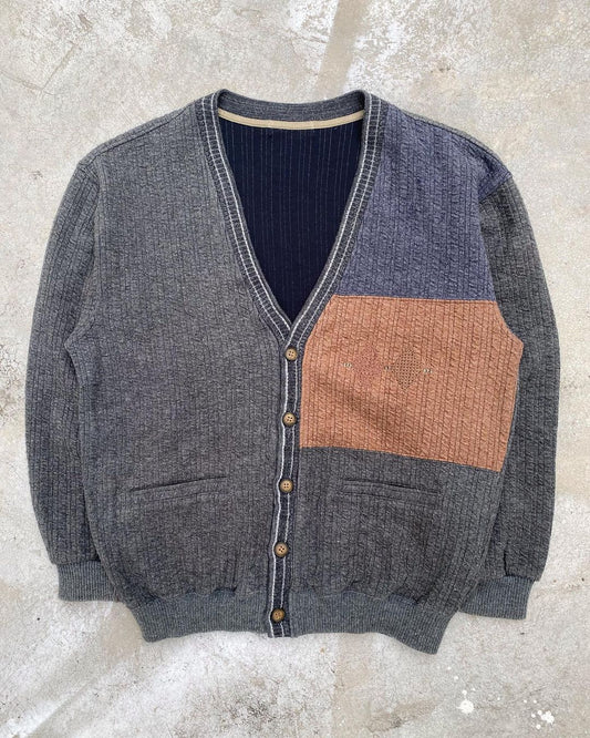 1990S CORDUROY/PATCH CARDIGAN (S/M)