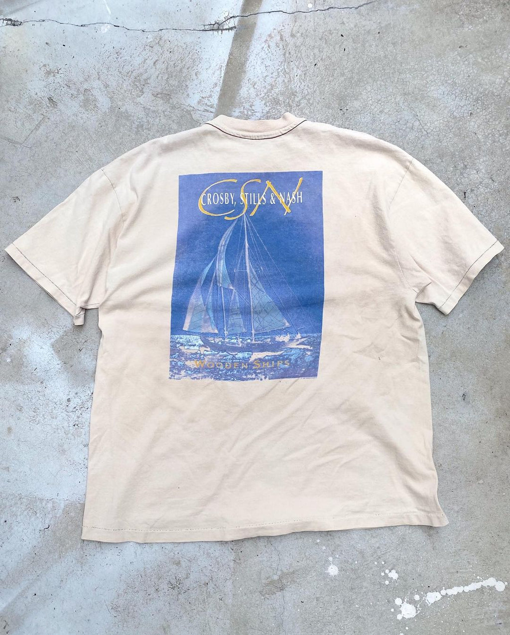 1990s Bleached 'CSN' Graphic Tee