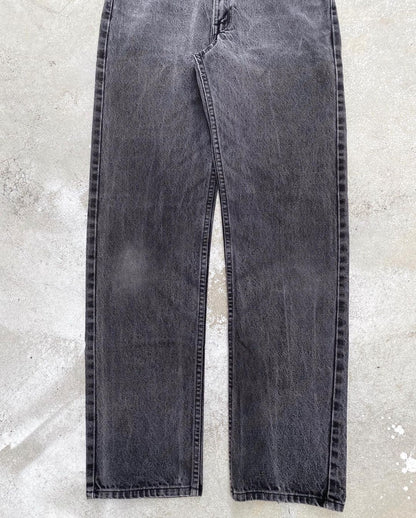 1980S LEVI’S 505 FADED BLACK MARBLE WASHED JEANS