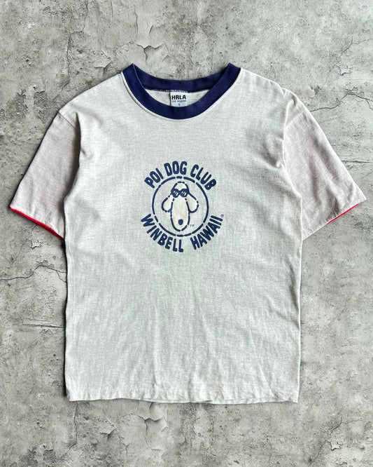 1990S 'POI DOG CLUB' RINGER TEE (S)