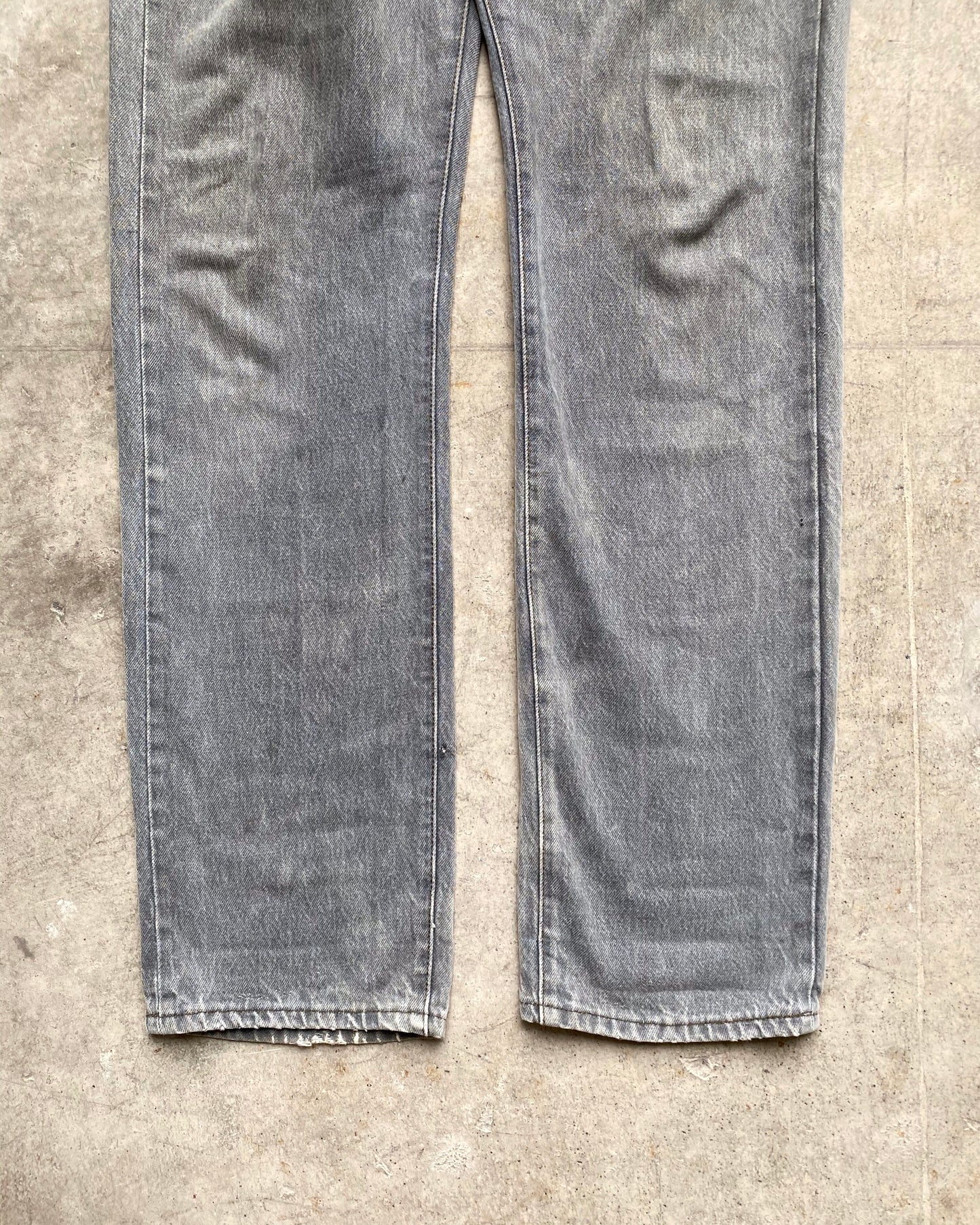 1980S FADED BLACK/GREY LEVI'S 501 JEANS (32X34)