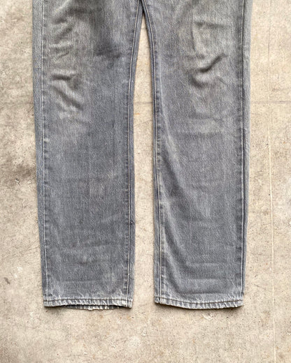 1980S FADED BLACK/GREY LEVI'S 501 JEANS (32X34)