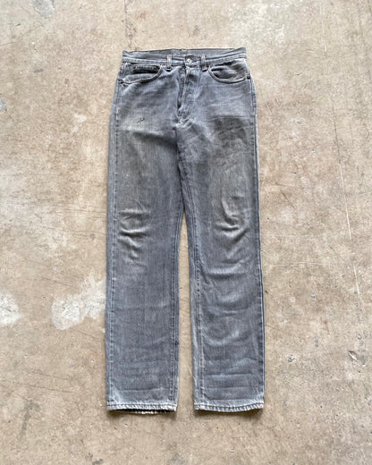 1980S FADED BLACK/GREY LEVI'S 501 JEANS (32X34)