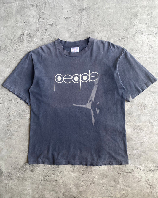 1990S SUN FADED 'PEOPLE' SINGLE STITCH TEE (L)
