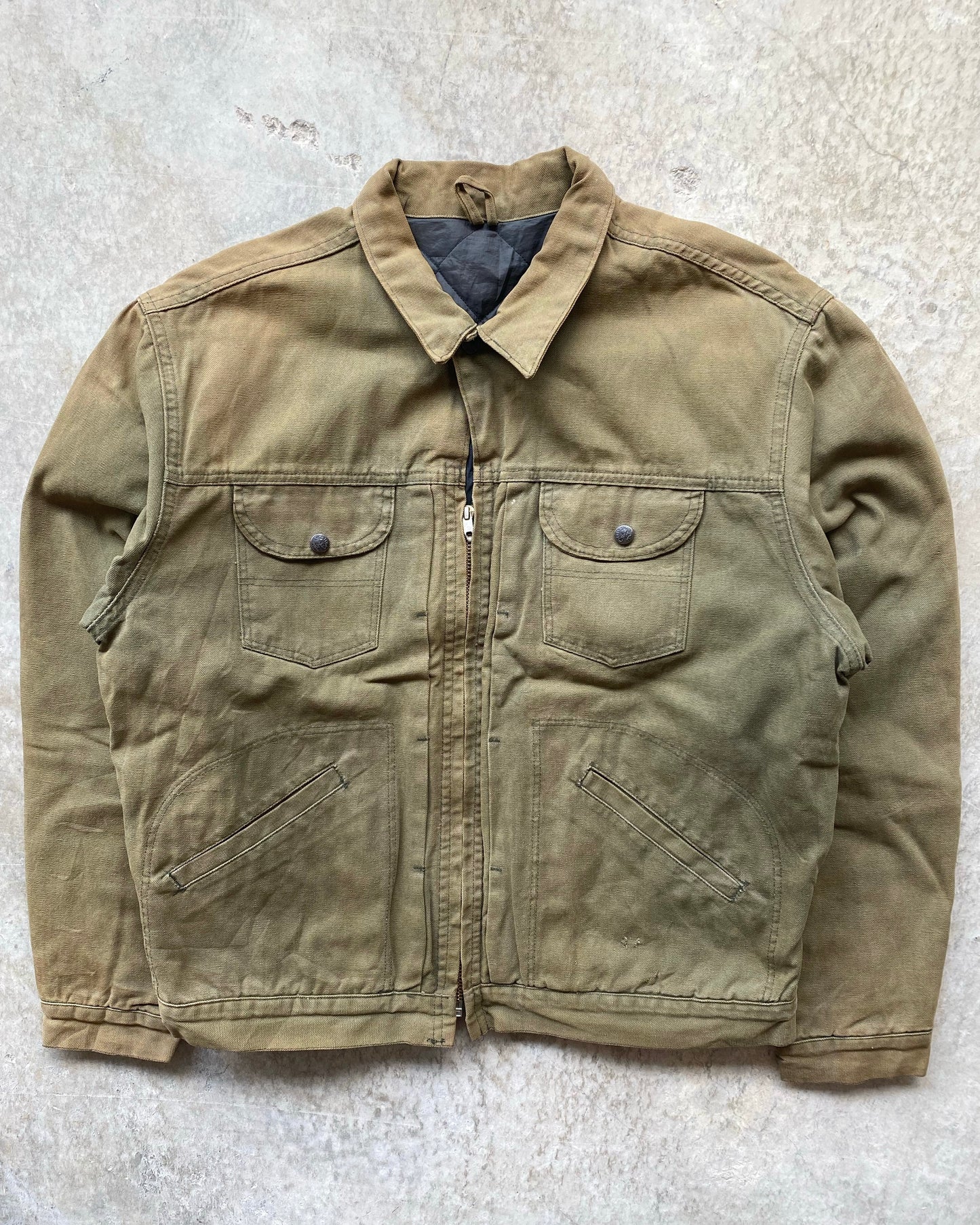 1970S SUN FADED CARTER'S CANVAS JACKET (M/L)