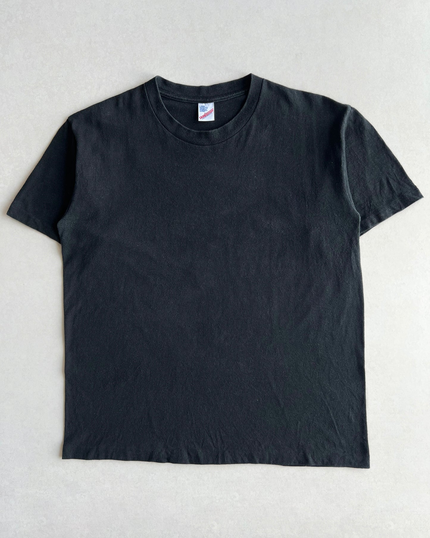 1990S BLACK DUKE SINGLE STITCH BLANK TEE (L)