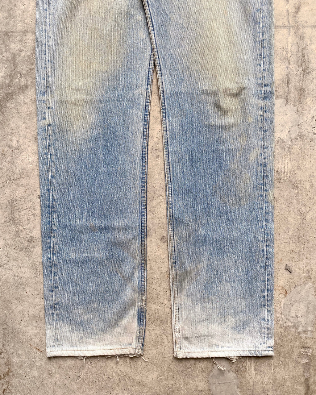 1980S FADED WASHED LEVI'S 501 JEANS (36X38)