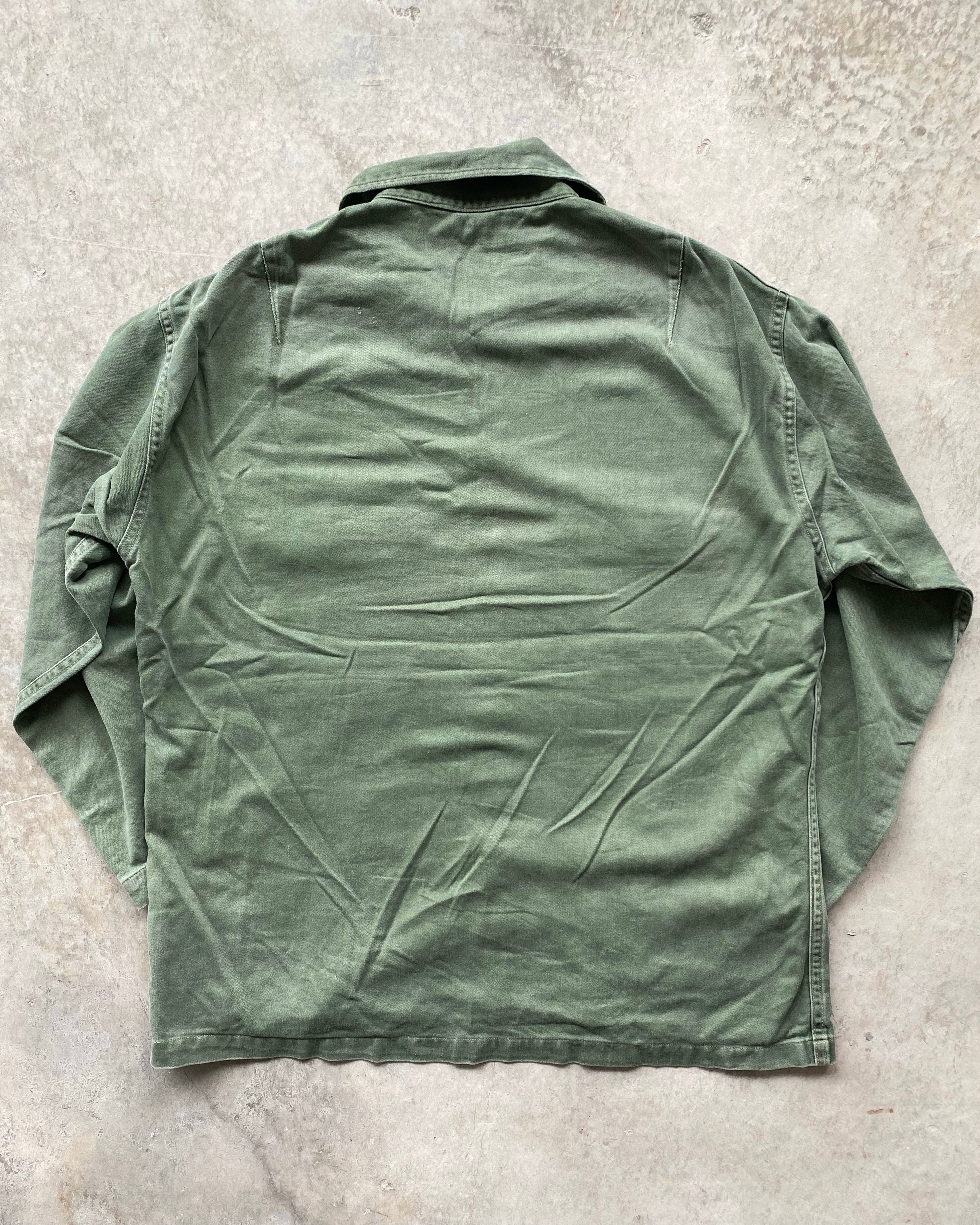 1960S PATCHED/REPAIRED OG-107 US ARMY SHIRT (L-XXL)