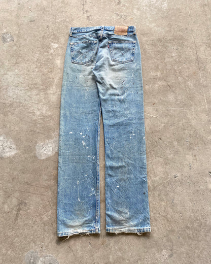 1990S PAINTED/REPAIRED LEVI'S 501 JEANS SIZE (30X34)