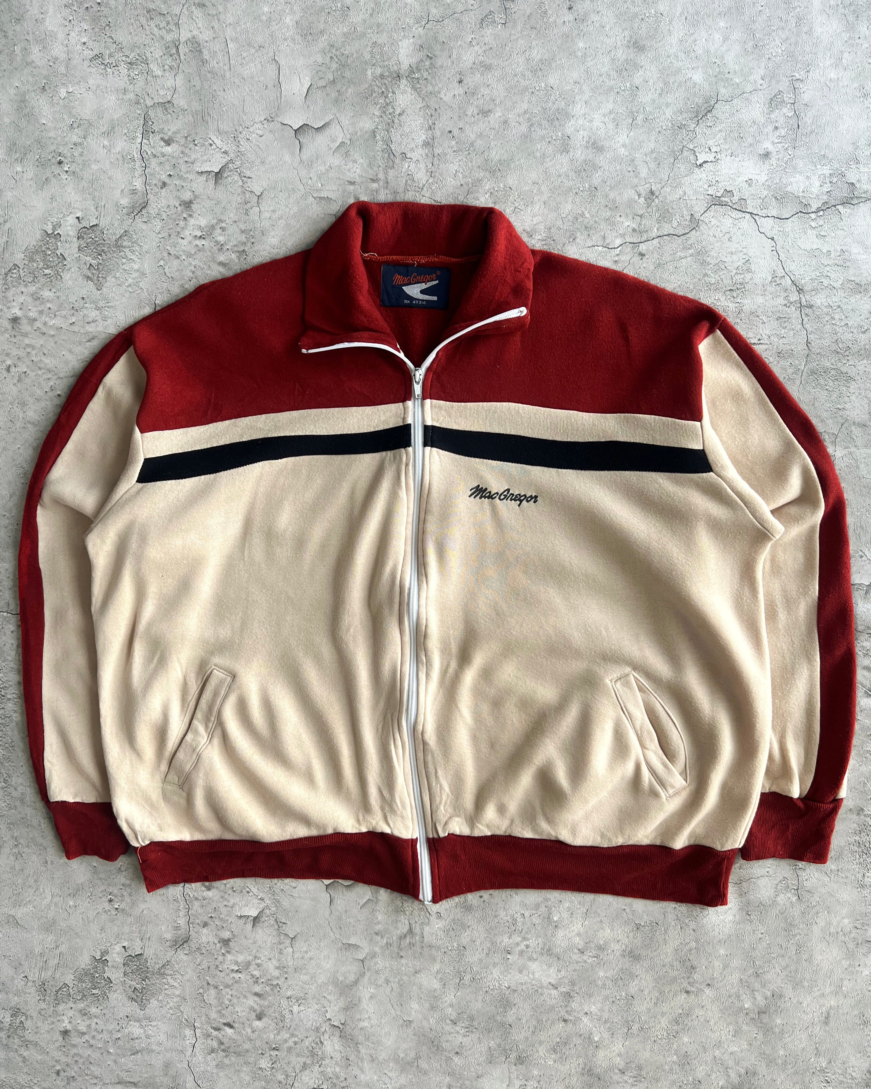 1980S MACGREGOR ZIP-UP TRAINER SWEATS (L)