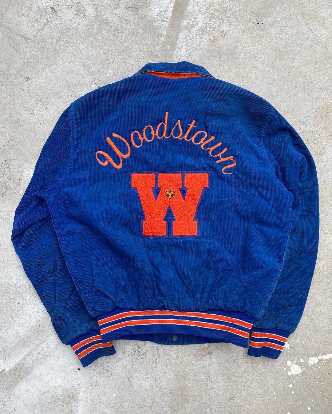 1980s ‘W’ Corduroy Letterman Jacket (M)