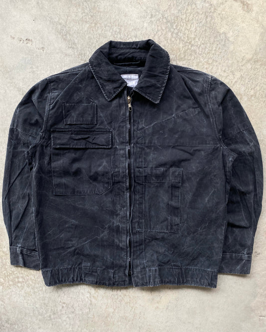 1981 BLACK STONE WASHED CZECH MILITARY JACKET (M/L)