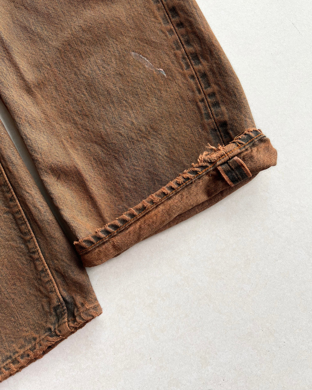1970S TWO-TONE OVERDYED LEVI'S 501 REDLINE SELVEDGE JEANS (38X31)
