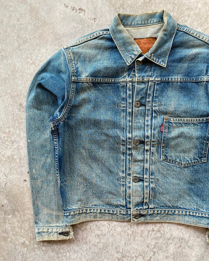 1990S FADED BIG E LEVI'S TYPE I DENIM JACKET (S-L)